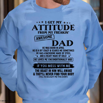 April - Gift For Son and Daughter From Dad - DOAN04 - (SKU-TDADC-04)