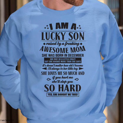 The Special T - Shirt For Son From Mom – "If you hurt me, my mother will slap you so hard" – TIEN12 (SKU2603-22-12)