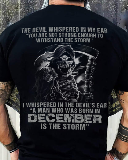 December - The Devil Whispered In My Ear - T-Shirt For Man - DOAN12 (SKU08-87-12)