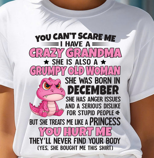 You Can’t Scare Me - Gift For Grandson And Granddaughter From Grandma - DOAN12 (SKU09-130-12)