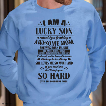 The Special T - Shirt For Son From Mom – "If you hurt me, my mother will slap you so hard" – TIEN06 (SKU2603-22-06)