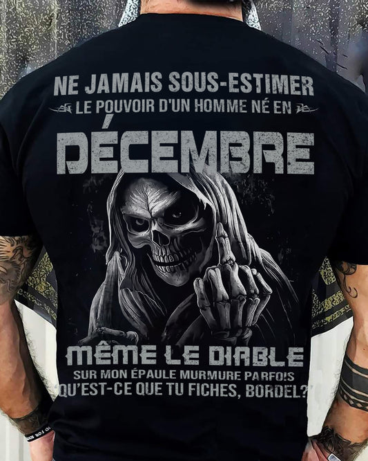 LE POUVOIR D’UN HOMME NÉ EN – T-SHIRT POUR HOMME – DOAN12 (SKU08-61-12)