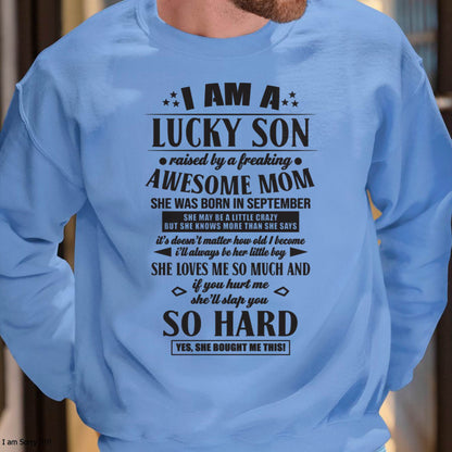 The Special T - Shirt For Son From Mom – "If you hurt me, my mother will slap you so hard" – TIEN09 (SKU2603-22-09)