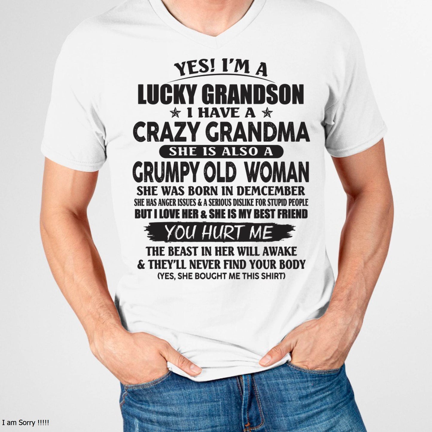 DECEMBER - LUCKY GRANDSON OF CRAZY GRANDMA -  FROM GRANDMA - TIEN12 (SKU10-173-12)
