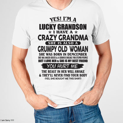 DECEMBER - LUCKY GRANDSON OF CRAZY GRANDMA -  FROM GRANDMA - TIEN12 (SKU10-173-12)