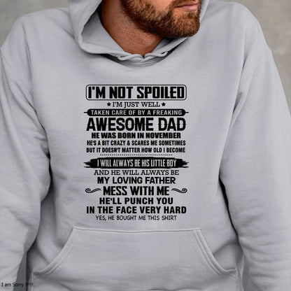 Meaningful T - Shirt From Dad to Son – "I Will Always A Little Boy Of Dad" – TIEN11 (SKU26T-01236-11)