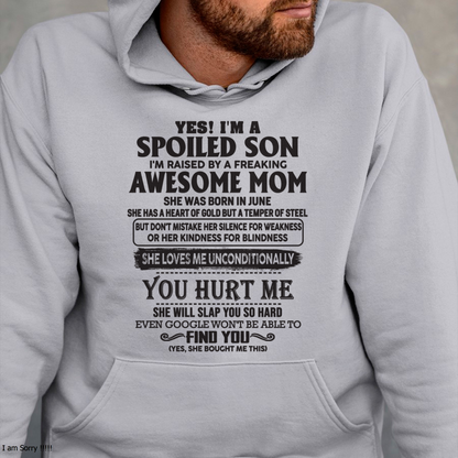 JUNE – Yes, I’m a Spoiled Son, Raised by a Freaking Awesome Mom – FROM MOM TO SON – TIEN06 (SKU26T-01-65-06)