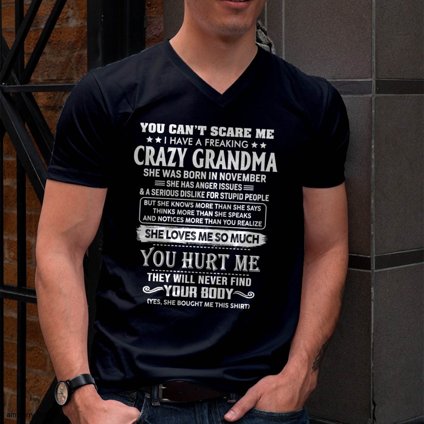 November – You Can’t Scare Me I Have A Freaking Crazy Grandma – Gift For Grandson And Granddaughter From Grandma – DOAN11 (SKU11-126-11)