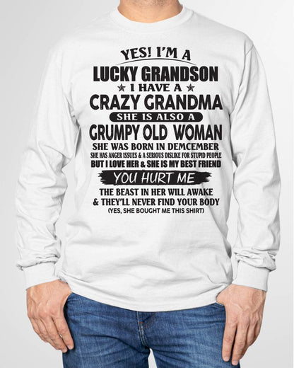 DECEMBER - LUCKY GRANDSON OF CRAZY GRANDMA -  FROM GRANDMA - TIEN12 (SKU10-173-12)