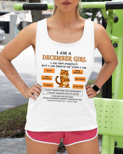 "I AM A DECEMBER GIRL" - Birthday Gift For December Girls - FMA TIEN12 (SKU26T-01-62-12)