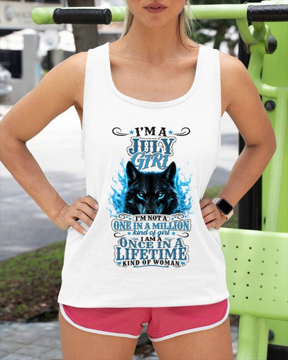 JULY – "I AM A ONCE IN A LIFETIME KIND OF WOMAN" – WHITE – T – SHIRT FOR WOMEN – TIEN07 (SKU2608-15-07)