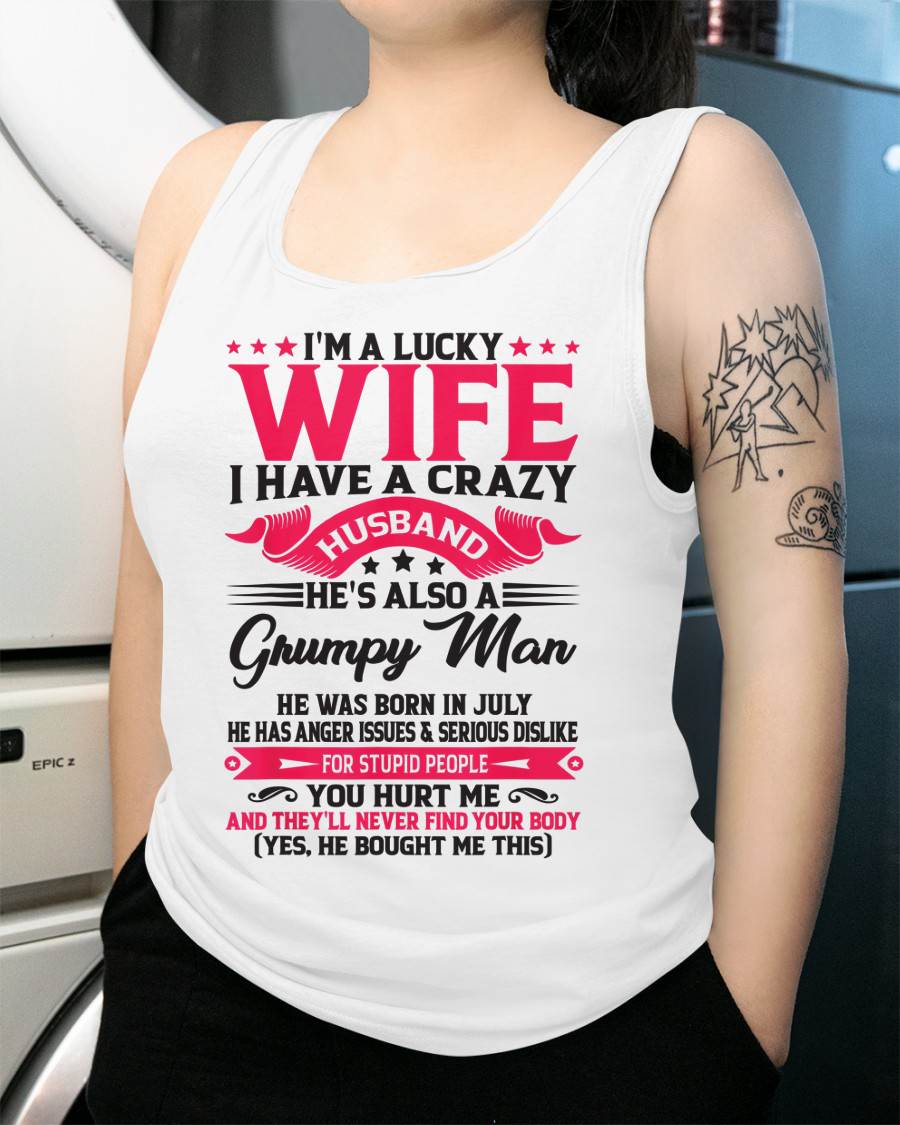 JULY - TO MY WIFE - I'M A LUCKY WIFE - GIFT FROM HUSBAND - TIEN07 (SKU10-136-07)