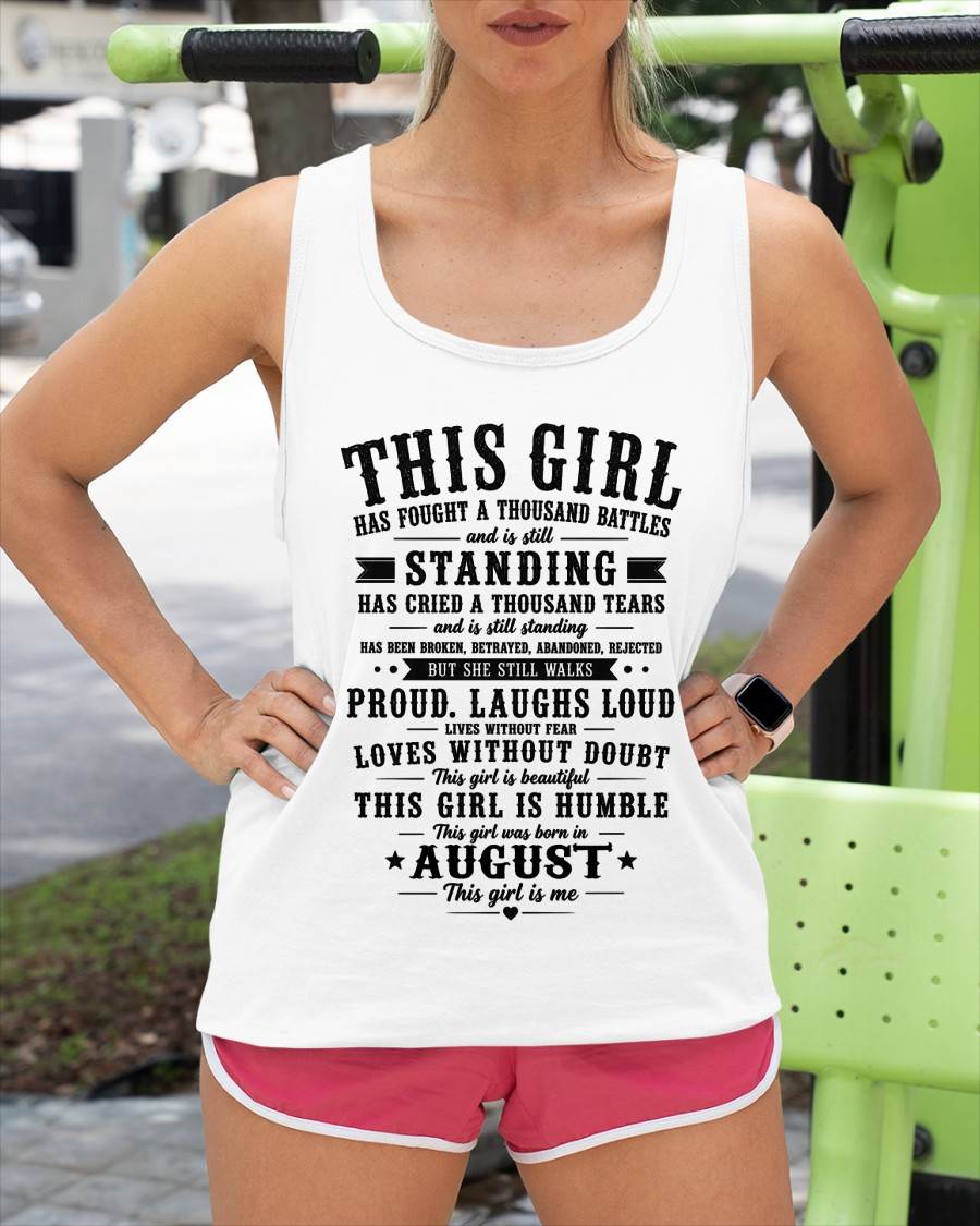 "Through A Thousand Battles, She Stands Proud And Laughs Loud" – The Beautiful T - Shirt For Women – TIEN08 (SKU2606-135-08)