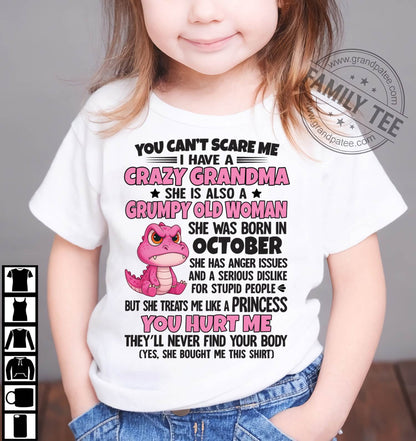 You Can’t Scare Me - Gift For Grandson And Granddaughter From Grandma - DOAN11 (SKU09-130-11)