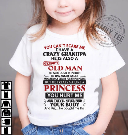 I Have A Crazy Grandpa - Gift For Grandson And Granddaughter From Grandpa - DOAN03 (SKU09-143-03)