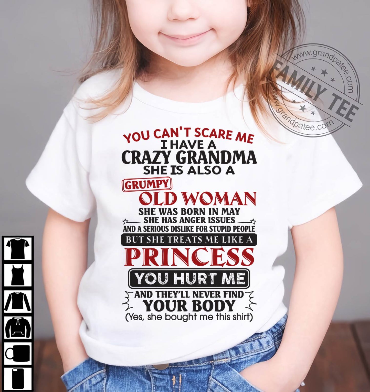 May - You Can't Scare Me - Gift For Grandson And Granddaughter From Grandma - DOAN05 (SKU10-76-05)