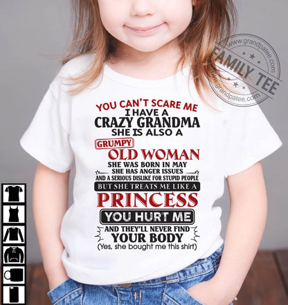 May - You Can't Scare Me - Gift For Grandson And Granddaughter From Grandma - DOAN05 (SKU10-76-05)