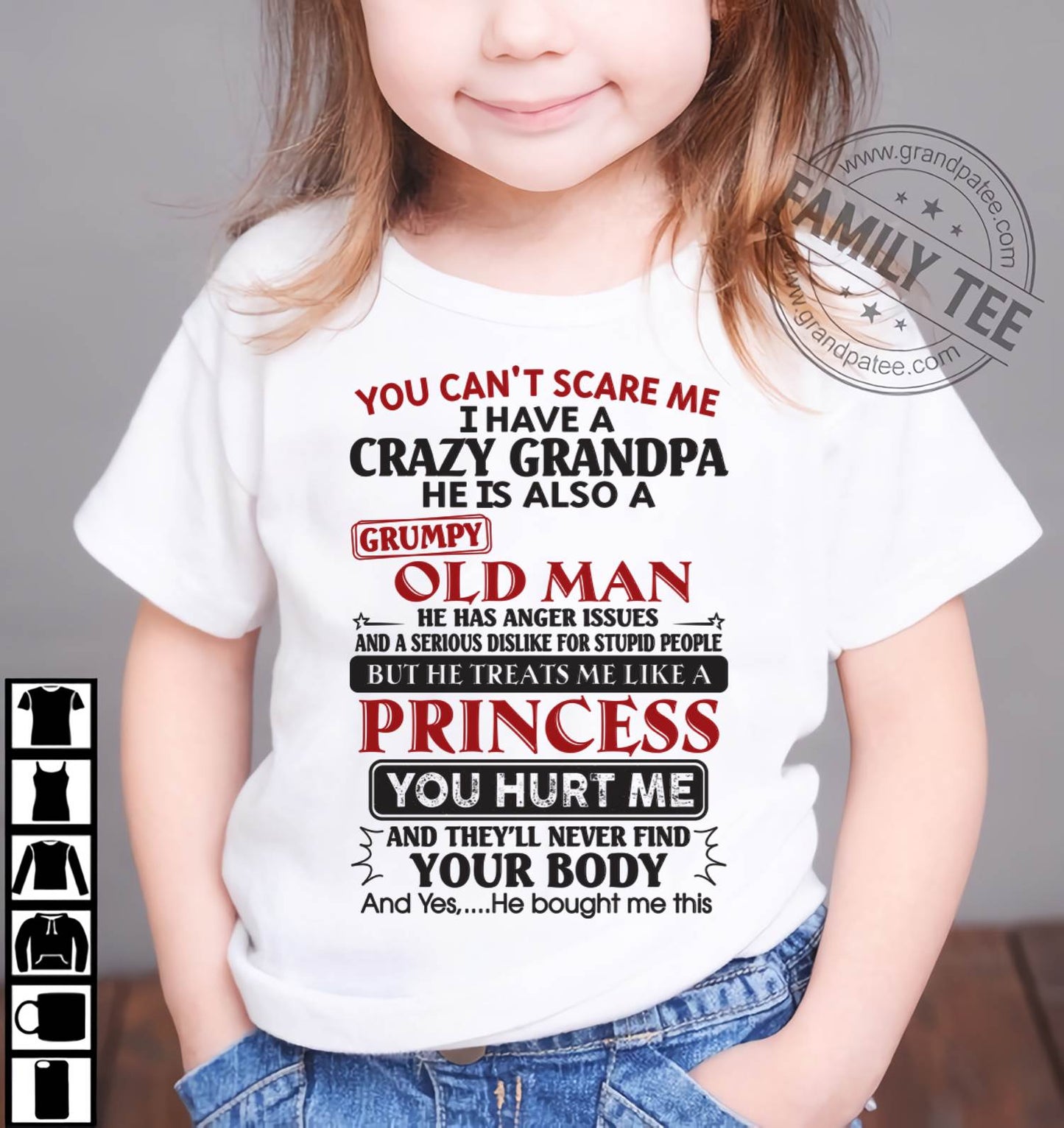 I Have A Crazy Grandpa - Gift For Grandson And Granddaughter From Grandpa - DOAN00 (SKU09-143-00)