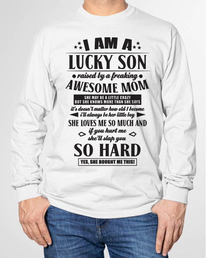 The Special T - Shirt For Son From Mom – "If you hurt me, my mother will slap you so hard" – TIEN00 (SKU2603-22-00)