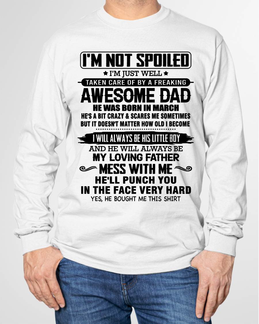 Meaningful T - Shirt From Dad to Son – "I Will Always A Little Boy Of Dad" – TIEN03 (SKU26T-01236-03)
