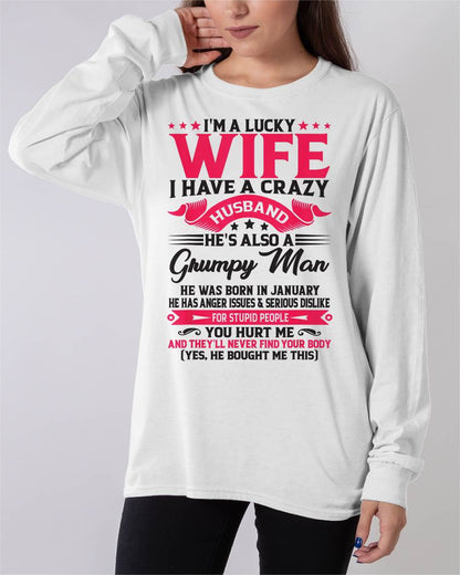 JANUARY - TO MY WIFE - I'M A LUCKY WIFE - GIFT FROM HUSBAND - TIEN01 (SKU10-136-01)