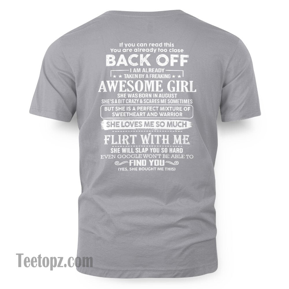 August – Awesome Girlfriend Born In August – Special gift for your Boyfriend – From Wife DOAN08 (SKU06-25-08)