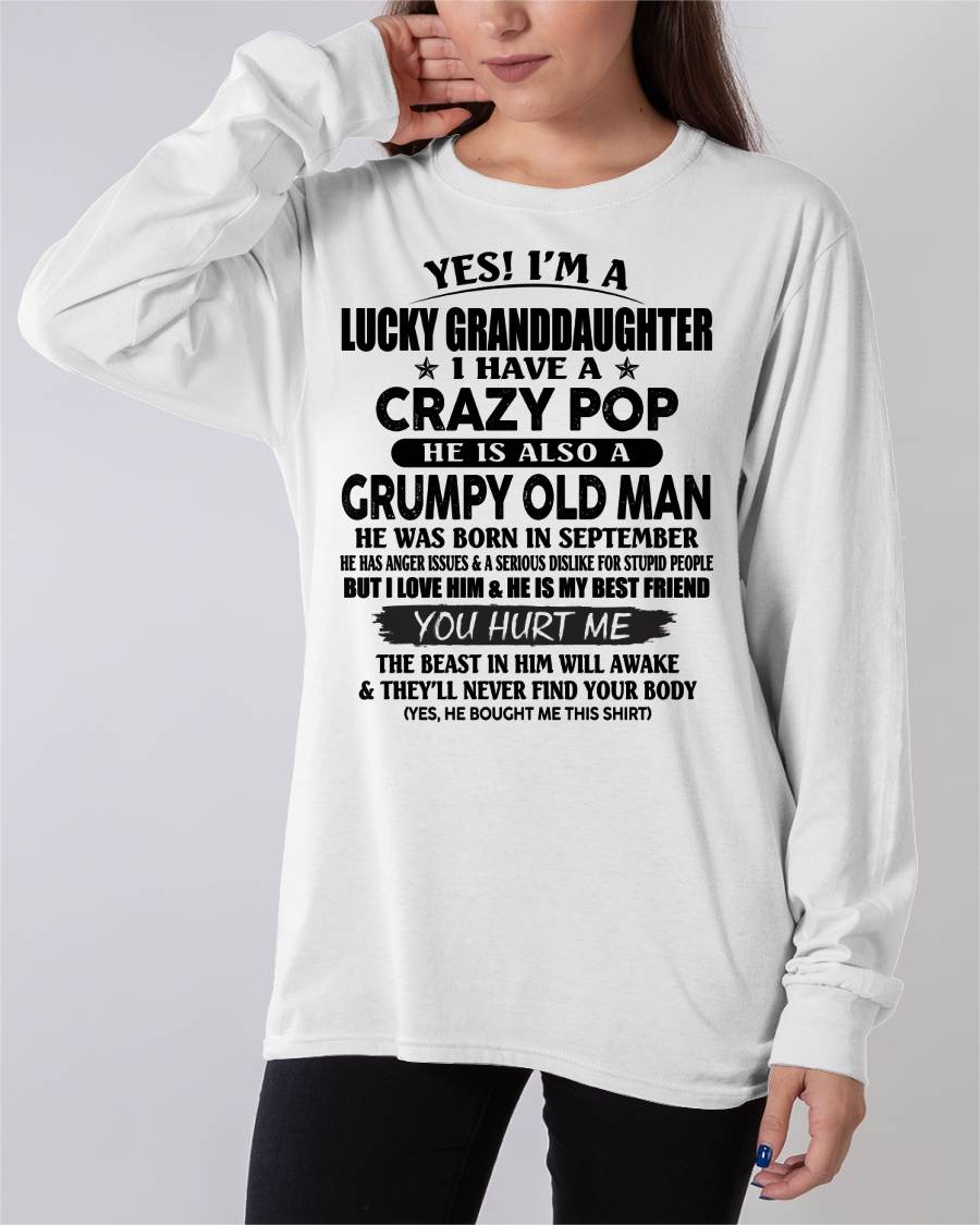 SEPTEMBER - LUCKY GRANDDAUGHTER OF CRAZY POP - PERFECT GIFT FOR YOUR GRANDDAUGHTER FROM POP - TIEN09 (SKU12-39-09)