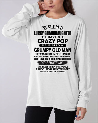 SEPTEMBER - LUCKY GRANDDAUGHTER OF CRAZY POP - PERFECT GIFT FOR YOUR GRANDDAUGHTER FROM POP - TIEN09 (SKU12-39-09)
