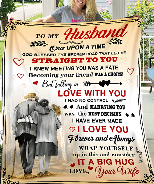To My Husband Blanket – A Love That Feels Like Home From Wife (SKU26B-01310)
