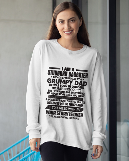 OCTOBER - I'M A STUBBORN DAUGHTER - FROM DAD TO DAUGHTER - TIEN10 (SKU26T-01-52-10)