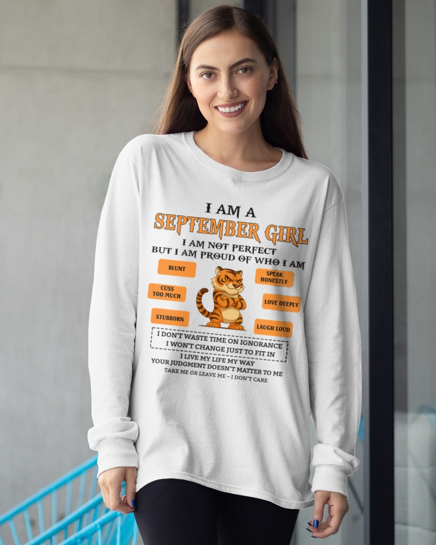 "I AM A SEPTEMBER GIRL" - Birthday Gift For September Girls - FMA TIEN09 (SKU26T-01-62-09)
