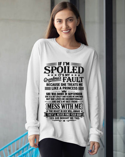 "I Have A Perfect Grandma - She Treats Me Like Princess" – The Beautiful T - Shirt From Grandma – TIEN09 (SKU2606-174-09)