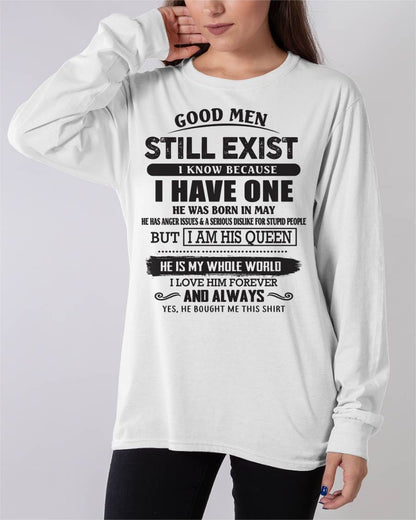 May - Good Men Still Exist - Perfect Gift For Girlfriend, Wife From Husband - TIEN05(SKU07-166-05)