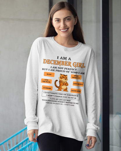 "I AM A DECEMBER GIRL" - Birthday Gift For December Girls - FMA TIEN12 (SKU26T-01-62-12)