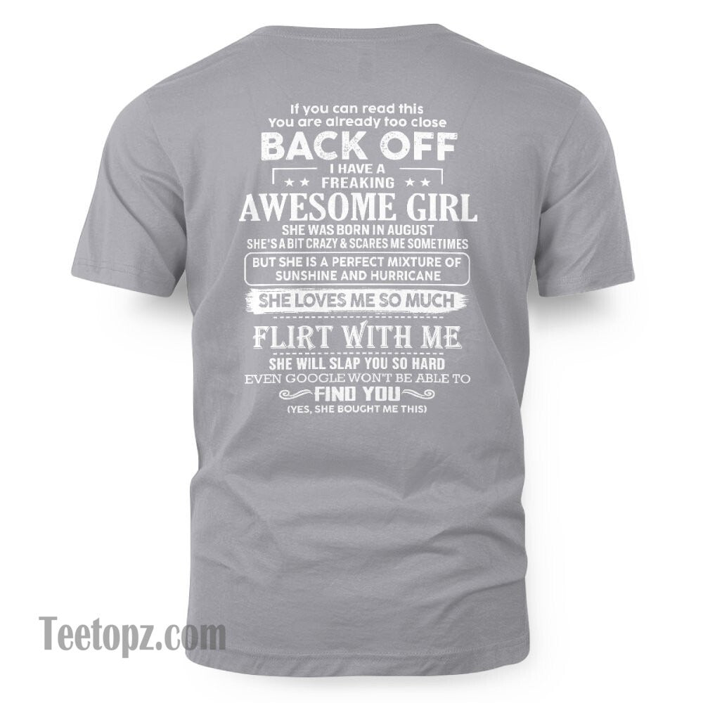 August – Awesome Girlfriend Born In August – Special gift for your Boyfriend – From Wife DOAN08 (SKU06-17-08)