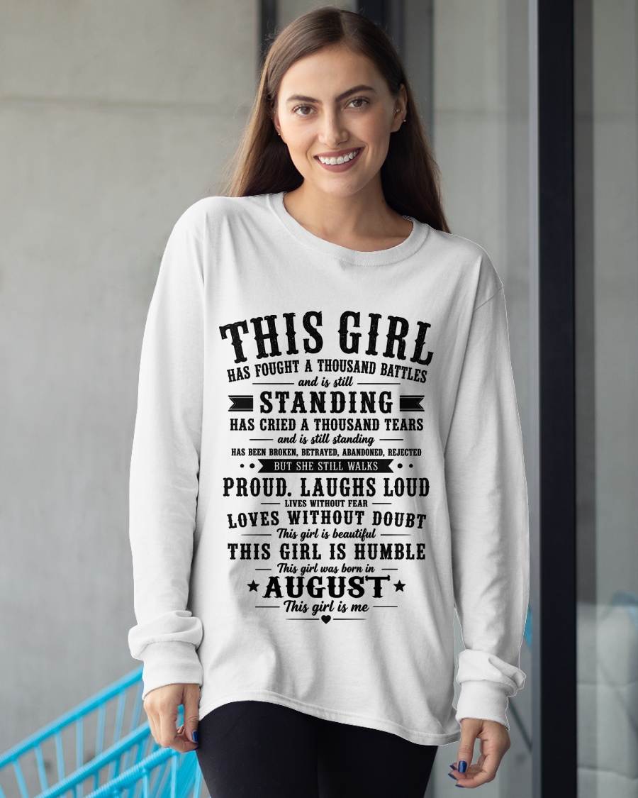 "Through A Thousand Battles, She Stands Proud And Laughs Loud" – The Beautiful T - Shirt For Women – TIEN08 (SKU2606-135-08)