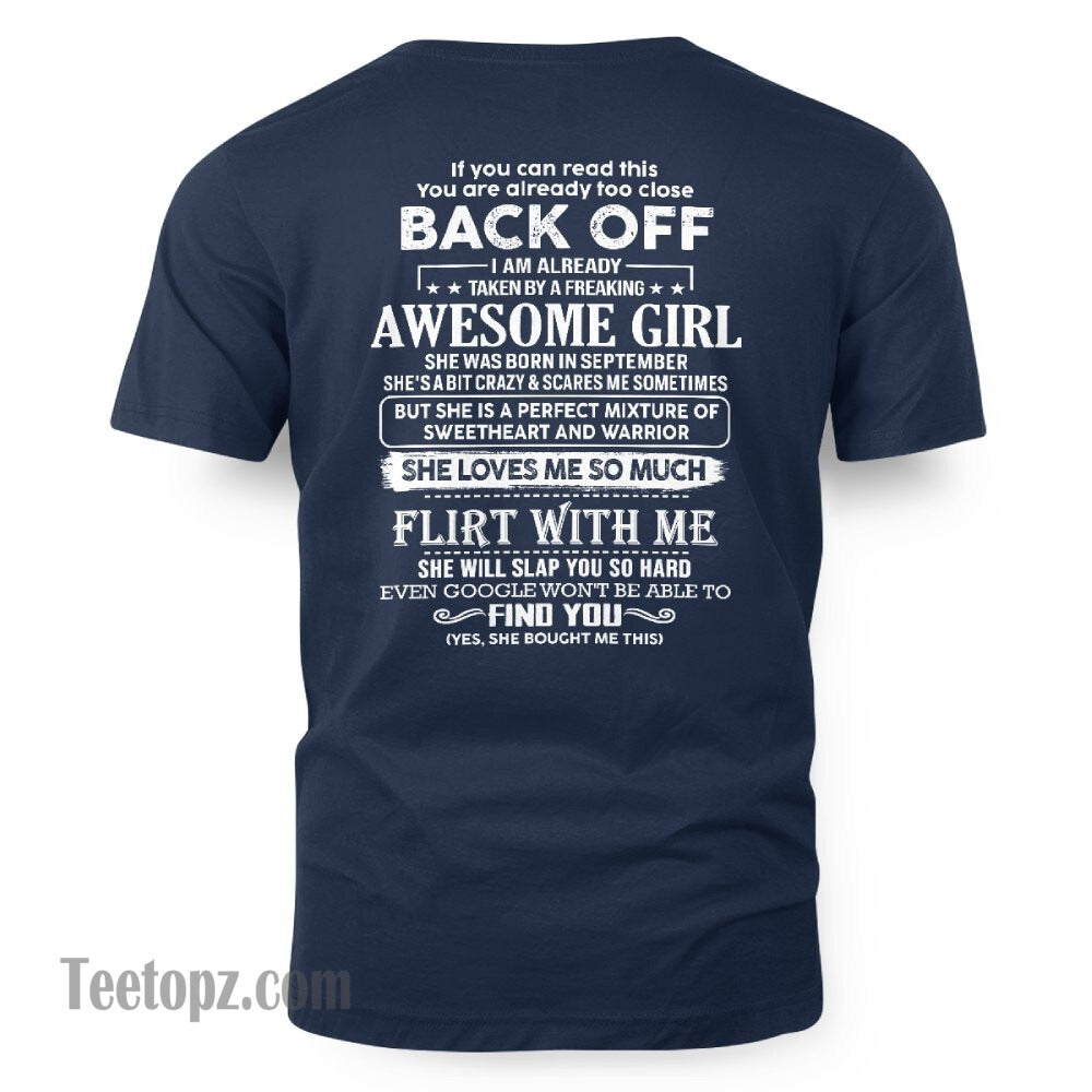 September – Awesome Girlfriend Born In September – Special gift for your Boyfriend – From Wife DOAN09 (SKU06-25-09)