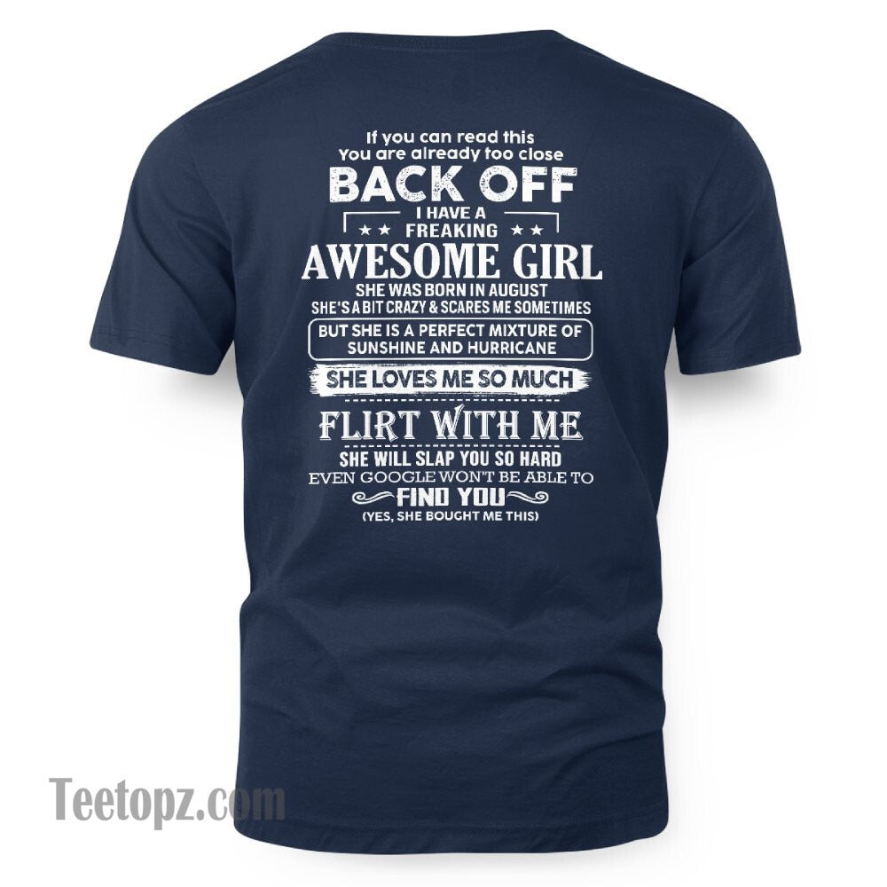August – Awesome Girlfriend Born In August – Special gift for your Boyfriend – From Wife DOAN08 (SKU06-17-08)