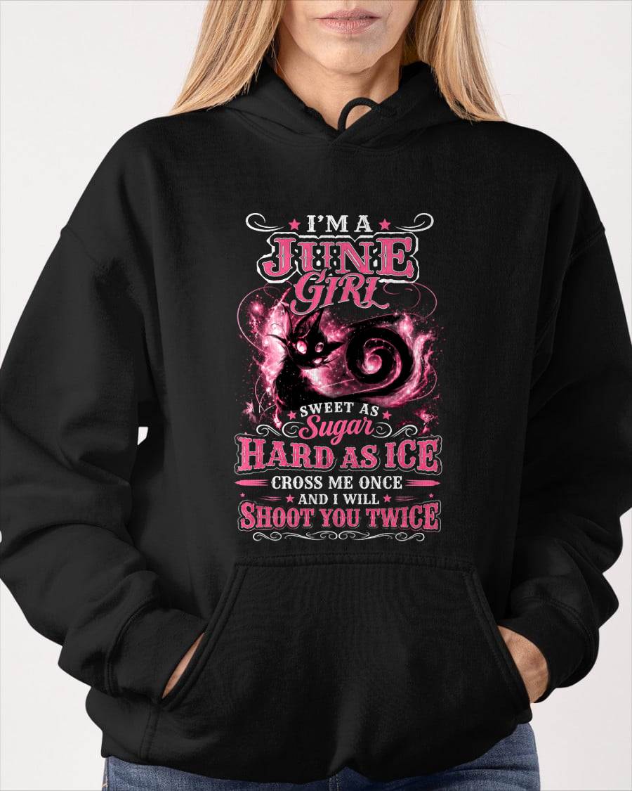 JUNE GIRL – "SWEET AS SUGAR - HARD AS ICE" – PINK VERSION – T-SHIRT FOR WOMEN – TIEN06 (SKU2607-325-06)