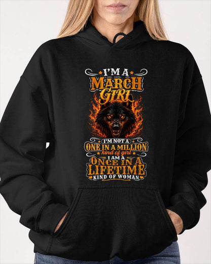 MARCH – "I AM A ONCE IN A LIFETIME KIND OF WOMAN" – YELLOW VERSION – T – SHIRT FOR WOMEN – TIEN03 (SKU2607-327-03)