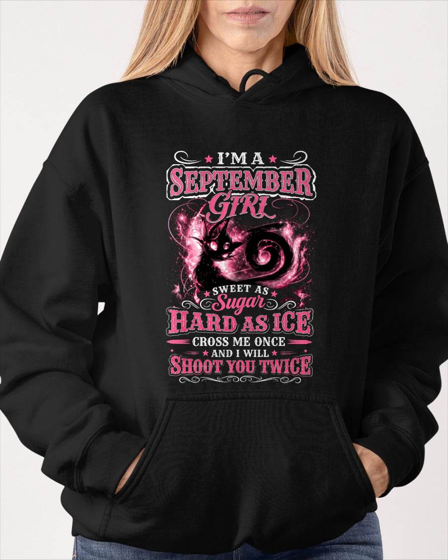 SEPTEMBER GIRL – "SWEET AS SUGAR - HARD AS ICE" – PINK VERSION – T-SHIRT FOR WOMEN – TIEN09 (SKU2607-325-09)