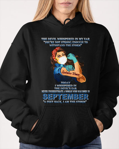 Never Underestimate A Woman Born In September – September Woman “I Am The Storm” - FMA / TIEN09 (SKU12-322-09)