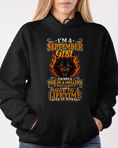 SEPTEMBER – "I AM A ONCE IN A LIFETIME KIND OF WOMAN" – YELLOW VERSION – T – SHIRT FOR WOMEN – TIEN09 (SKU2607-327-09)