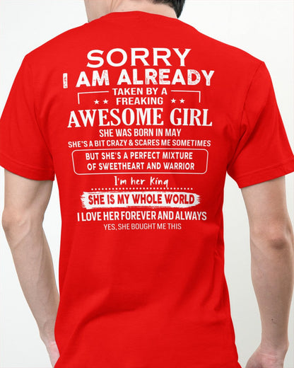 May - Awesome girl - Perfect gift for your boyfriend - (SKU04-86-05) - From Wife TIEN05