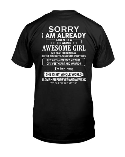 May - Awesome girl - Perfect gift for your boyfriend - (SKU04-86-05) - From Wife TIEN05