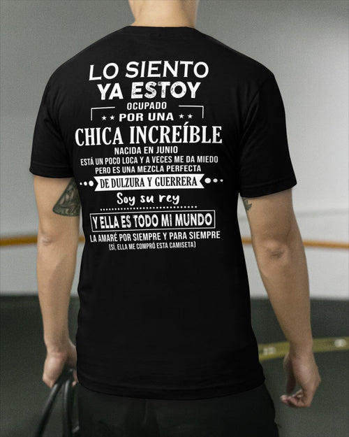 Lo siento chicas, ya estoy pillado - Mi novia está un poco loca y es adorable - Regalo especial para tu novio o esposo - (SKU04-156-06) - NTTD06