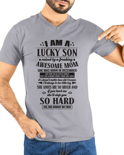 The Special T - Shirt For Son From Mom – "If you hurt me, my mother will slap you so hard" – TIEN12 (SKU2603-22-12)
