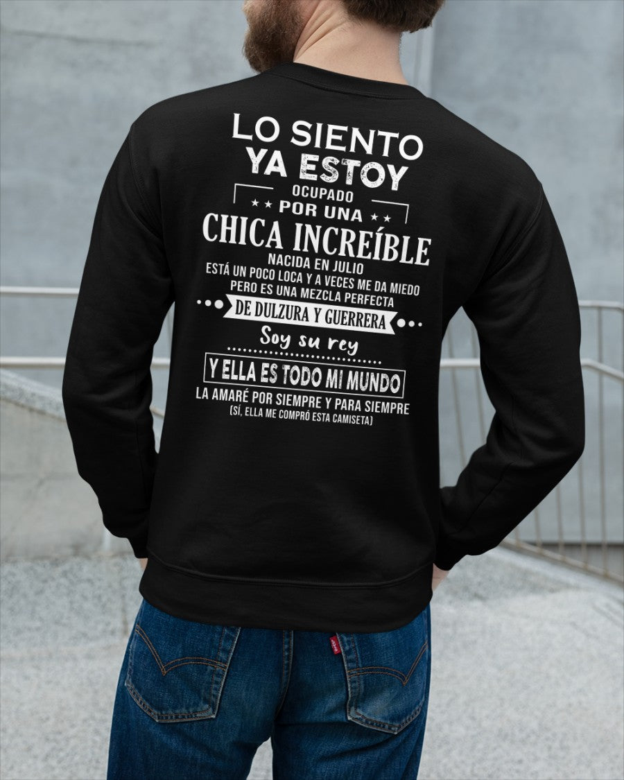 Lo siento chicas, ya estoy pillado - Mi novia está un poco loca y es adorable - Regalo especial para tu novio o esposo - (SKU04-156-07) - NTTD07