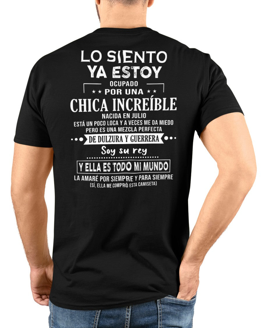 Lo siento chicas, ya estoy pillado - Mi novia está un poco loca y es adorable - Regalo especial para tu novio o esposo - (SKU04-156-07) - NTTD07