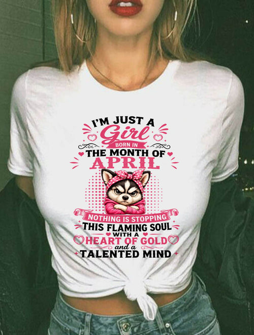April Women – "The Girl With A Heart Of Gold And Talented Mind" – The Beautiful T - Shirt For Women – TIEN04 (SKU2605-66-04)